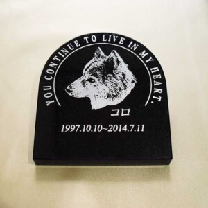 コロの石彫エンブレム