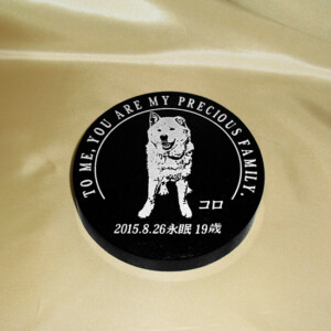 コロの石彫エンブレム