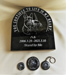 ハルの石彫エンブレム&缶バッジセット